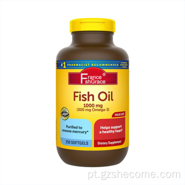 suplemento de óleo de peixe suportes antioxidantes DHA Softgels